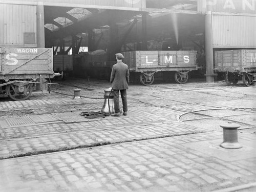 Old train photo wagons - train, at