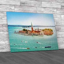 San Giorgio Maggiore Island Venice Canvas Print Large Picture Wall Art