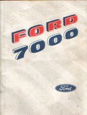 Ford Tractor 7000 Operators Manual