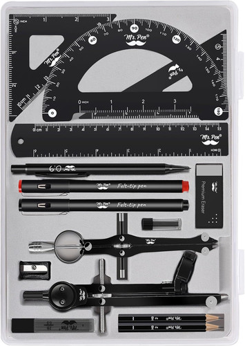 Professional geometry set - -,