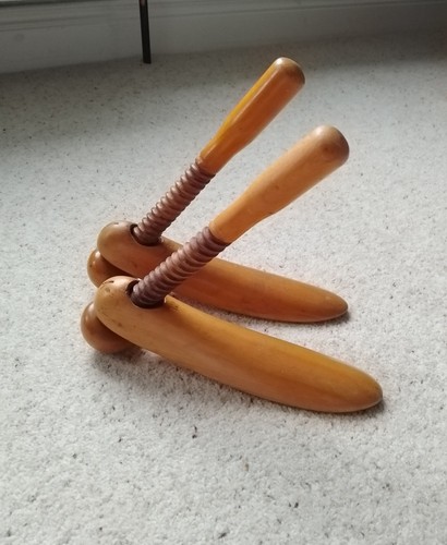 Pair antique treen - antique, wooden