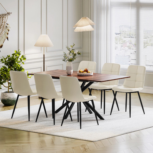 Extendable dining table set - table,