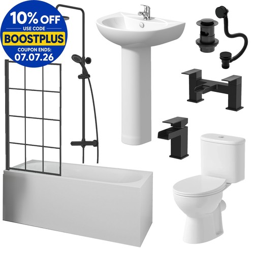 Complete bathroom suite black - complete,