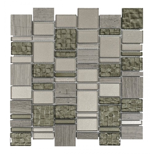 Travertine stone mosaic - travertine, tile