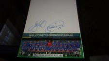 WIGAN ATHLETIC  SIGNED TEAM PICTURE  7X5 INCHES 