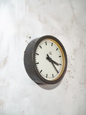 1930s Small Station Clock by