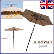 2.1m Garden Parasol Umbrella
