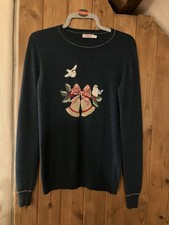 Cath Kidston Bells & Birds Jumper XS  **REDUCED £££