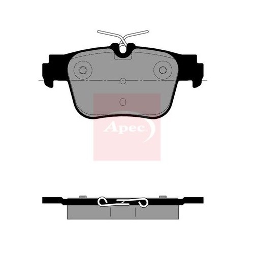Apec brake pad set - pad, set,