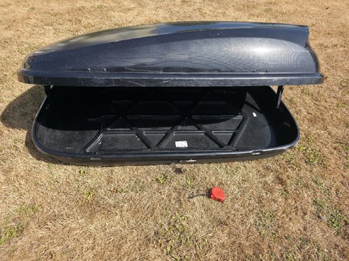 Carbon fibre effect roof box - effect,