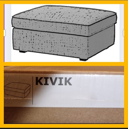 Ikea kivik cover for footstool - for,