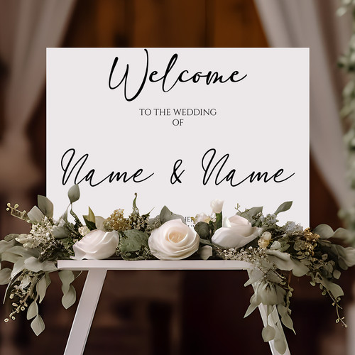 Personalised wedding sign - personalised,