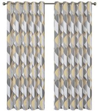 Blackout Eyelet Curtains Check