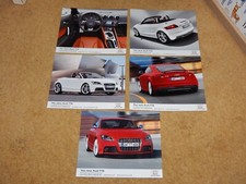 AUDI TTS COUPE & ROADSTER ORIGINAL PRESS PHOTO SET of 5 (UK) 10"x8" JANUARY 2008