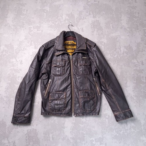 Superdry leather jacket mens - superdry,