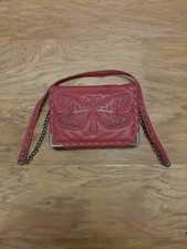 Nica coral red faux - , leather