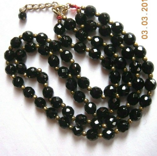 Vintage faceted jet - vintage,