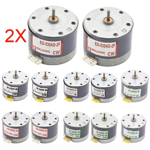 2pc 530 motor 9v - 6v, 12v