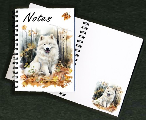 Samoyed dog notebook notepad - samoyed,