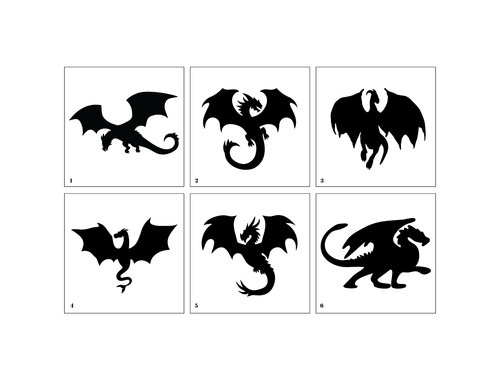 Dragon stencils reusable - stencils,