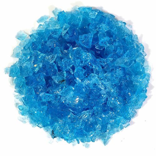 Sky blue crushed glass - crushed,