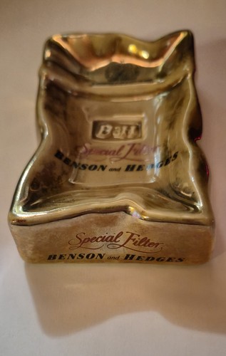 Benson hedges ashtray gold - &,