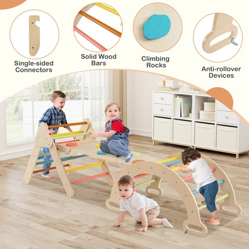 Wooden climbing triangle - wooden,