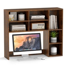 COSTWAY Desktop Bookshelf Desk