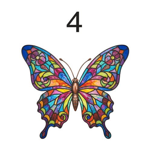 Butterfly decorative stained - decorative,