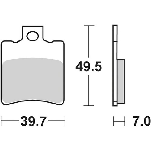 Pair brake pads 143hf 143 - brake,