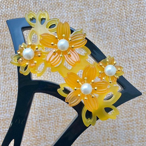 Kanzashi hairpin - kanzashi,