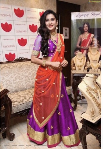 New unstitched indian lehenga - new,