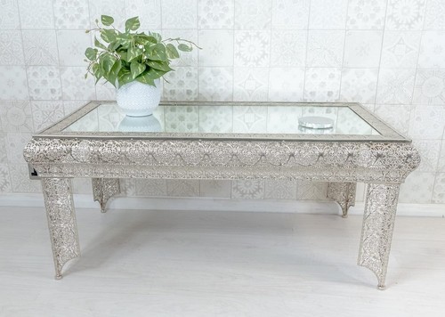 Downton silver embossed metal - embossed,