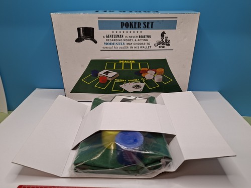 Travel poker set with felt - set,
