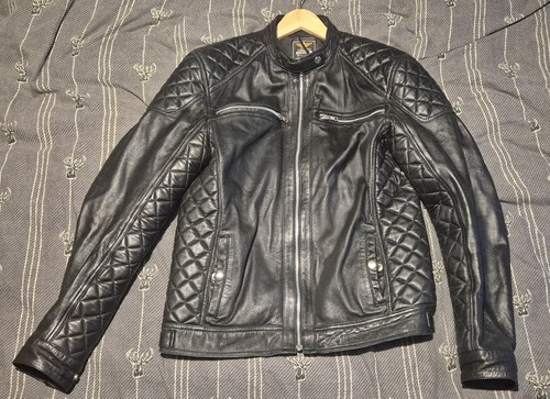 Men genuine leather jacket - leather,