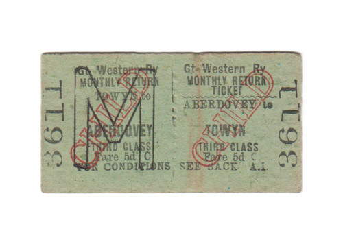 Great western railway ticket - western,