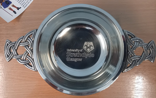 Pewter quaich boxed and - quaich,
