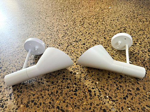 White hard wired louis - 2x, hard-wired