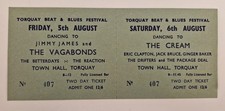 Roger Taylor QUEEN Rare Original CREAM 1966 Concert Ticket Clapton The REACTION