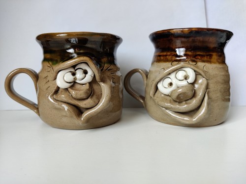 Pretty ugly pottery mugs made - ugly,
