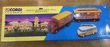 Corgi 31702 Saddlers Famous Funfair ERF Box Van with Showman's Caravan & VW Van