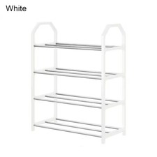 4 Tier Shoe Rack Stand Storage Self Organiser Lightweight Compact Space Saving