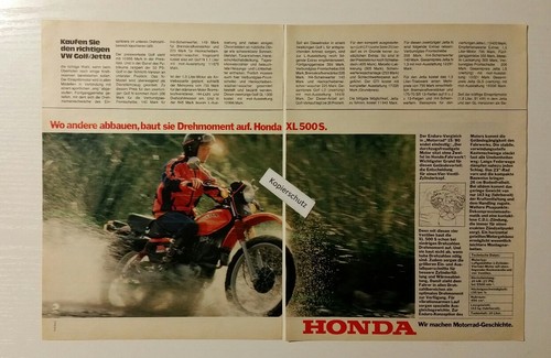Advertisement honda xl 500 - a4:,