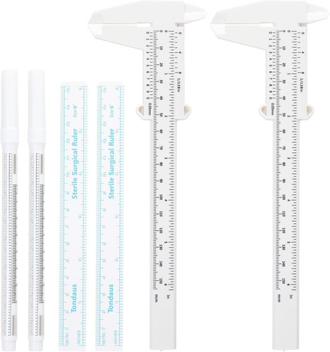 6pcs eyebrow mapping tools - mapping,