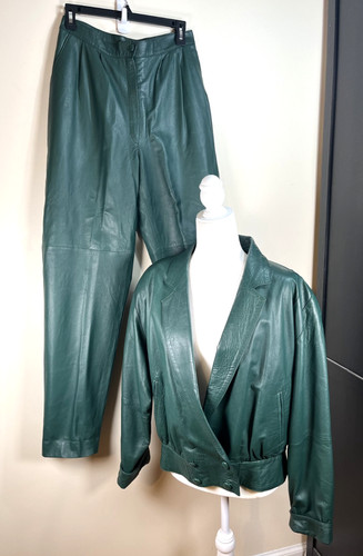 Vtg rare 80s genuine leather - genuine,