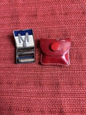 Vintage Art Deco Miniature Myatt Ladies Razor Made in England With Leather Case