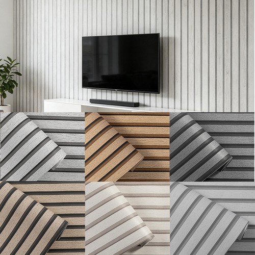 Wooden slat panelling - wooden,