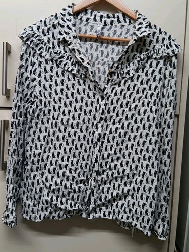Womens cat blouse - cat,