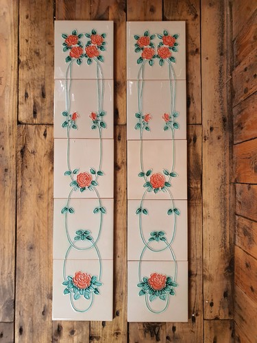Victorian tiles fireplace - victorian,