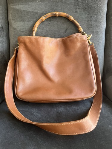 Gucci bamboo handle leather - gucci,